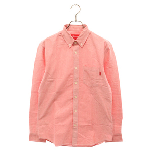 SUPREME シュプリーム Oxford Shirt ピンク オックスフォード ボタンダウンシャツ ロングスリーブ長袖シャツ