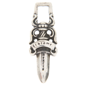 CHROME HEARTS クロムハーツ #5DAGGER ZIP1 #5ダガーチャーム シルバーネックレストップ