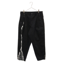 Ground Y グラウンドワイ Hem Zipper Pants GC-P01-028 ヘムジッパーパンツ サルエルパンツ ブラック_画像1