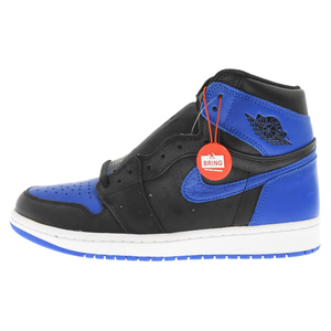 NIKE ナイキ AIR JORDAN 1 RETRO HIGH OG ROYAL 555088-007 エアジョーダン1 ロイヤル ハイカットスニーカー ブラック/ブルー US8.5/26.5cm