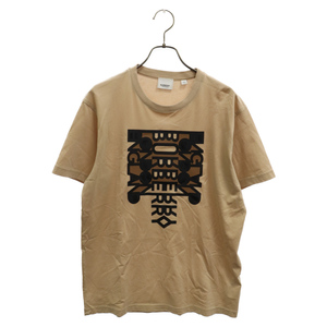 BURBERRY バーバリー RUBBER MOTIF LOGO PRINT TEE ラバーモチーフロゴプリント半袖Tシャツ ブラウン 8051401