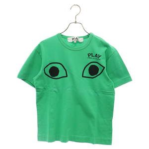 PLAY COMME des GARCONS プレイコムデギャルソン アイプリント クルーネック半袖Tシャツ グリーン AZ-T124