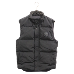 CANADA GOOSE カナダグース Garson Vest Black Label ガーソン ダウンベスト ブラックレーベル ロゴワッペン ブラック 4151MB