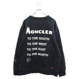 MONCLER モンクレール 18AW×FRAGMENT DESIGN MAGLIA フラグメントデザイン クルーネックスウェット ブラック D209U8040250 809CB