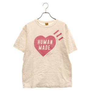 HUMAN MADE ヒューマンメイド Daily Tee フロントロゴプリント 半袖Tシャツ ホワイト