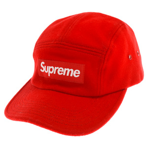 SUPREME シュプリーム フリースボックスロゴ キャップ 帽子 レッド