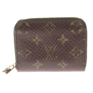 LOUIS VUITTON ルイヴィトン モノグラム・ ジッピー・コインパース ブラウン カードケース/財布 N80149 ICチップ