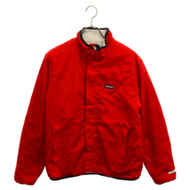 SUPREME シュプリーム 18AW Reversible Logo Fleece Jacket リバーシブル 総柄ロゴ フリースジャケット レッド_画像1