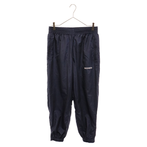 WACKO MARIA ワコマリア 24SS TRACK PANTS (TYPE-1) ロゴ刺繍 ナイロン トラックパンツ ネイビー 24SS-WMO-TP01