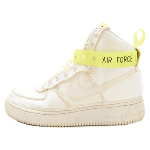 NIKE ナイキ AIR FORCE 1 HIGH 07 QS エアフォース1ハイ ハイカットスニーカー 573967-101 ホワイト/イエロー US9/27.0cm