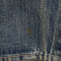 Levi's リーバイス 60S VINTAGE ヴィンテージ 557 3rd ボタン裏A 均等V BIGE サード デニムトラッカージャケット インディゴ 44～46サイズ_画像4