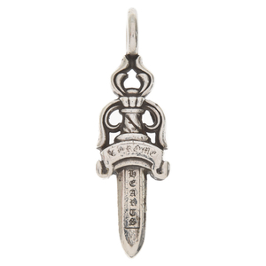 CHROME HEARTS クロムハーツ DOUBLE DAGGER ダブルダガー ペンダント シルバーネックレストップ