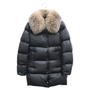 MONCLER モンクレール 18AW LORIOT GIUBBOTTO ロリオット ファー付きダウンコート レディース D20934690320 ブラック