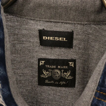 DIESEL ディーゼル デニムカラー 半袖ポロシャツ カットソー グレー 00E8M200031-BF03_画像5