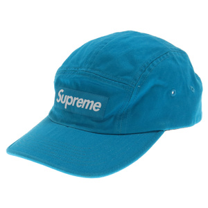 SUPREME シュプリーム 22SS Washed Chino Twill CampCap ウォッシュドチノツイルキャンプキャップ 帽子 ブルー