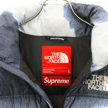 SUPREME シュプリーム 21AW×ノースフェイス ブリーチデニムプリントヌプシダウンジャケット アウター ブルー ND52100I_画像3