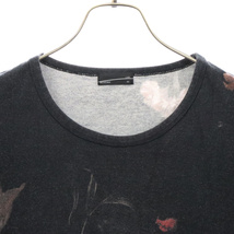 LAD MUSICIAN ラッドミュージシャン 18SS フラワーデザイン 半袖Tシャツ カットソー ブラック/レッド 2118-713_画像3