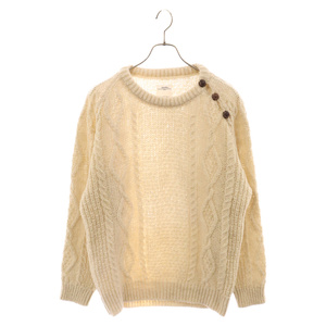 VISVIM ヴィスヴィム 20AW BOLLARD CREW KNIT ボラード クルーネック ニット 長袖セーター アイボリー 0120205012005