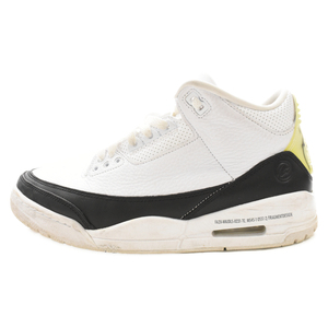 NIKE ナイキ×Fragment Nike AIR JORDAN3 エアジョーダン3 ハイカットスニーカー シューズ ホワイト/ブラック DA3595-100 US8/26cm