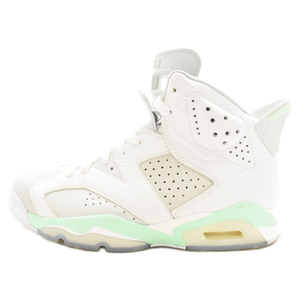 NIKE ナイキ WMNS AIR JORDAN6 RETRO MINT FORM ウィメンズ エアジョーダン6 レトロ ハイカットスニーカー DQ4914-103 ホワイト US7/24cm