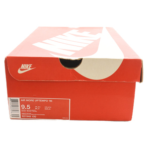 NIKE ナイキ AIR MORE UPTEMPO 96 エアモアアップテンポ ハイカットスニーカー ホワイト USD9.5/27.5cm 921948-100の画像6