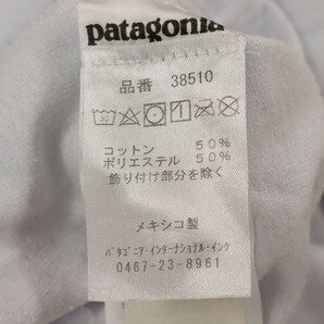 PATAGONIA パタゴニア ボードショーツ ラベル ポケット スクエアロゴ クルーネック半袖Tシャツカットソー ホワイト 38510の画像6