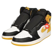 NIKE ナイキ AIR JORDAN 1 RETRO HIGH OG YELLOW OCHRE エアジョーダンワン ハイカットスニーカー イエローオークル US11/29cm 555088-109_画像3