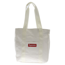 SUPREME シュプリーム 20AW Canvas Tote ボックスロゴキャンバストートバッグ ホワイト/レッド_画像1