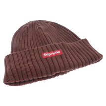 SUPREME シュプリーム 22SS Overdyed Beanie オーバーダイ スモールボックスロゴ ビーニー ニットキャップ 帽子 ブラウン_画像5