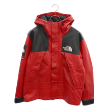 SUPREME シュプリーム 18AW×THE NORTH FACE Leather Mountain Parka レザーマウンテンパーカー ジャケット レッド NP61807I_画像1