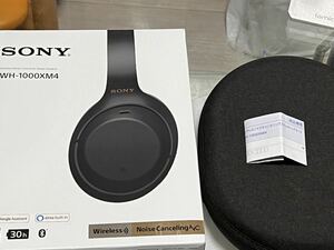 SONY ソニー ワイヤレス ヘッドホン WH-1000XM4 ノイズキャンセリング ブラック 新品同様未使用 