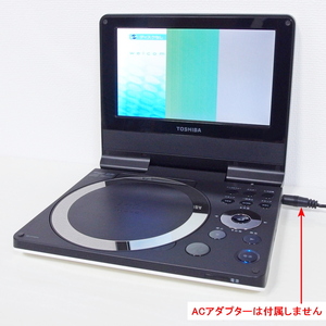 即決 送料無料 東芝 TOSHIBA ポータブルDVDプレイヤー「SD-P73SW」本体のみ '09年製 ACアダプタなし ★液晶不具合 ジャンク