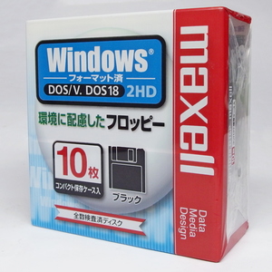  prompt decision unopened postage 410 jpy maxellmak cell 3.5 type floppy disk 2HD 10 sheets Windows format MFHD18.D10P