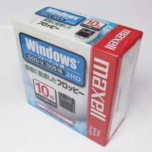 即決 未開封 送料410円 maxell マクセル 3.5型フロッピーディスク 2HD 10枚 Windowsフォーマット MFHD18.D10P_画像6