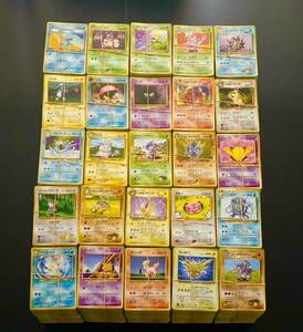 ②ポケモンカード 旧裏のみ まとめ売り 約5000枚 ノーマル4800枚 レア200枚 旧裏面 旧裏 old back card 当時品 希少 ポケカ