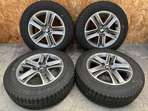 送料無料【バリ山!美品】185/65R15 88Q WINTERMAXX WM03 スタッドレス 20年製造 4本セット プジョー 207 208 純正 4穴 PCD108 +23