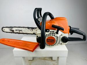 【No762】スチール STIHL MS180C-BE エンジンチェーンソー エンジン始動確認 簡易動作確認済み ※欠品あり