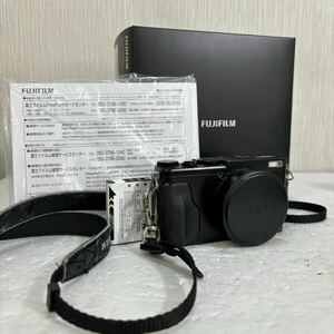 [K2886]1円スタート！FUJIFILM X70 富士フィルム デジタルカメラ バッテリー 箱付き ブラック 黒 