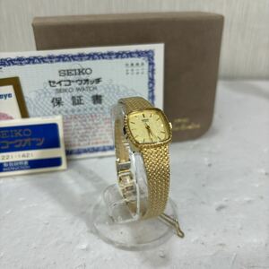 [k2936]1円スタート！SEIKO Dolce Exceline セイコー ドルチェ エクセリーヌ クォーツ 腕時計 レディース説明書 箱 保証書付