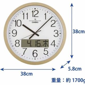 新品 CASIO(カシオ) 掛け時計 電波 時計 IC-4100J-9JFの画像2