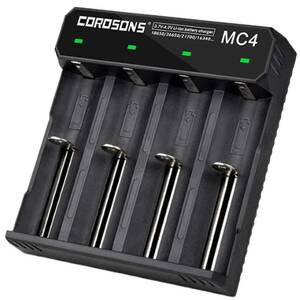 ICR123A 18650 10440 14500 16340 18350 18500 26650 all-purpose charger fast charger battery flashlight head light 4 piece rechargeable battery 02