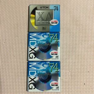 TDK XA 74.MDXG 74x2 MD【mini disc】3枚セット【未開封新品】★