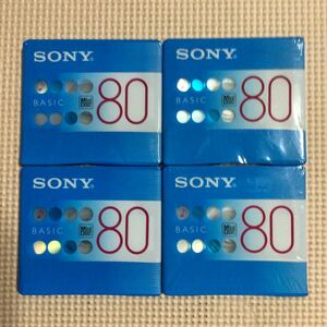 SONY BASIC 80 MD【mini disc】4枚セット【未開封新品】★
