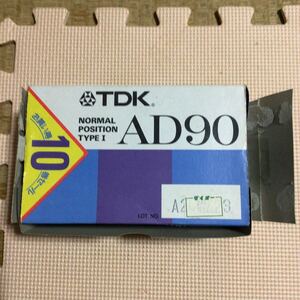 TDK AD 90 【外箱付き10本】ノーマルポジション カセットテープ【未開封新品】●