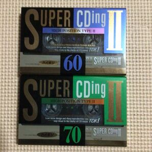 SONY SUPER CDingⅡ 60.70. ハイポジション カセットテープ2本セット【未開封新品】■■の画像1