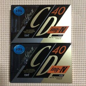 TDK CDingⅣ 40 メタルポジション カセットテープ2本セット【未開封新品】■■