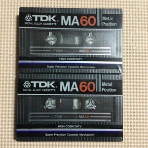 TDK MA 60 メタルポジション カセットテープ2本セット【未開封新品】■■