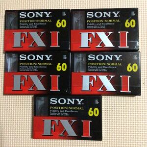 SONY FXⅠ 60 ノーマルポジション　カセットテープ5本セット【未開封新品】■■