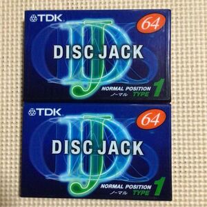 TDK DISC JACK 64 ノーマルポジション カセットテープ2本セット【未開封新品】■■