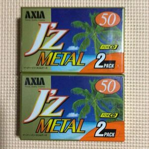 AXIA J'Z METAL 50 for CD 2パックx2 メタルポジション カセットテープ4本セット【未開封新品】■■